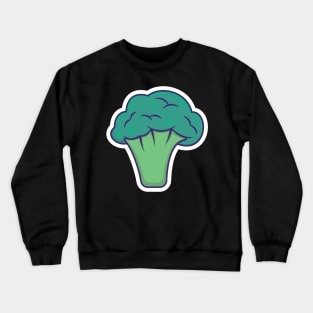 Broccoli Fresh vegetable vector illustration. Food nature icon concept. Garden fresh vegetable food broccoli logo design. Crewneck Sweatshirt